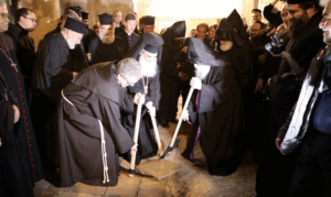 Restoration of the Floor in the Holy Church of the Resurrection 3 the Holy Church